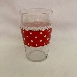 1 lonely super cute and kitchsy vintage drinking glass by Anchor Hocking